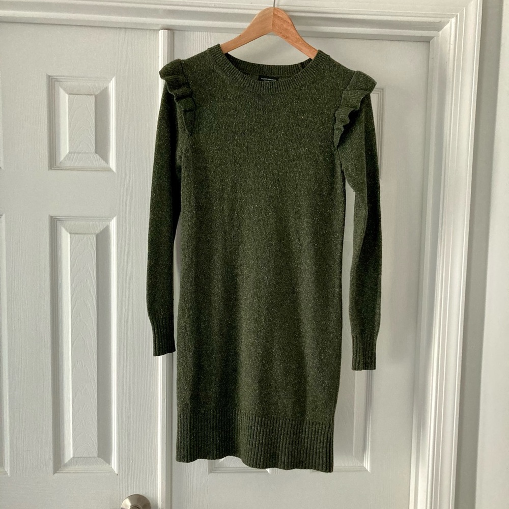 Club Monaco Green Sweater Dress